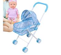 Cochecito de Muñecas - Ajustable Toldo Plegable,Carriola de Plegable para Muñecas Infantiles,Uso en Hogar Guardería Vivero Interior Exterior Juego Educación y Entretenimiento