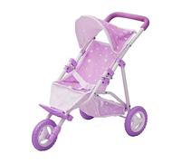 Cochecito de Muñecas Juegete Carrito de Bebé Púrpura de Olivias World OL-00006