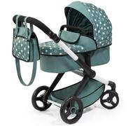 Cochecito de muñecas verde XEO