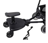 Cochecito de paseo a bordo - Montar niños de pie, fijación universal resistente para cochecitos con antideslizante, ideal para niños y niñas, caminatas al aire libre, compras, camping, zoológico