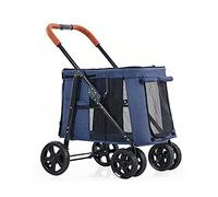 Cochecito de paseo para perros grande Cochecitos de lujo para perros Cochecito para perros grandes Portabebés plegable Carrito de paseo Cochecito para mascotas Cochecito de 4 ruedas para gatos, perr