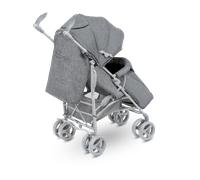 LIONELO Cochecito de bebé de Irma de hasta 15 kg, ligero y moderno, con función reclinable, plegable, ruedas grandes de 6 pulgadas, cesta grande, bolsa, mosquitera