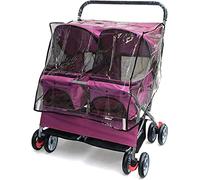 Cochecito de viaje para 2 perros Cochecitos para mascotas para perros medianos pequeños Cochecito premium para mascotas Asiento doble para dormir para perros Gatos y más Carrito para mascotas Cochec