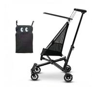 Cochecito De Viaje Plegado Fácil, Superligero 2.8kg Y Apertura En Un Segundo, Cochecito Ligero Aptp Para Cabina Con Cojín De Asiento De Personaje Para Bebés Hasta 4 Años, 4 Colores black2