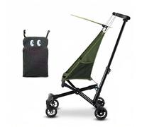 Cochecito De Viaje Plegado Fácil, Superligero 2.8kg Y Apertura En Un Segundo, Cochecito Ligero Aptp Para Cabina Con Cojín De Asiento De Personaje Para Bebés Hasta 4 Años, 4 Colores green