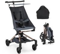 Cochecito de viaje ultraligero, solo 4,8 kg, cinturón de seguridad de 5 puntos, 6 - 36 meses, cochecito deportivo All Terrain con sol y cubierta para lluvia, 0° - 180° - Azul