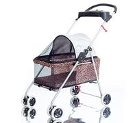 Cochecito doble para perros Cochecito de viaje para mascotas Carga máxima 12 kg Cochecito para perros y gatos Cochecito para perros Rotación de 360 ° Rueda delantera Cochecito de viaje para