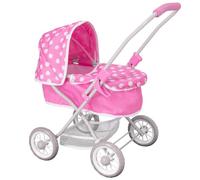 Cochecito Dolly Tots Cutie | Cochecito para niños con Delantal extraíble y Capota Ajustable | Sistema de Viaje Plegable y Ligero con Bolsa a Juego | 3+