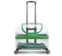 Cochecito duro para mascotas para perros pequeños en miniatura, gatos, respira libremente, transporte para perros