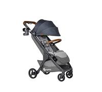 Cochecito Ergobaby Metro+ Deluxe con función de reclinado, silla de paseo para bebés desde el nacimiento hasta los 22 kg, plegable y compatible con silla de coche, London Grey