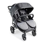 Cochecito GAGGLE Roadster para 2 niños | Buggy con cinturón ajustable y capota en negro | Cochecito de bebé para gemelos Duo para niños de 6 meses a 4 años
