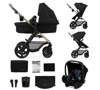 Cochecito Kinderkraft MOOV2 3 en 1 sistema de viaje asiento de coche MINK PRO...