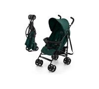 Kinderkraft TIK Silla de Paseo, Carrito para bebé, Posición reclinada y Tumbada, Carro Plegable, Ligero - 6,5kg, Material Impermeable, Verde