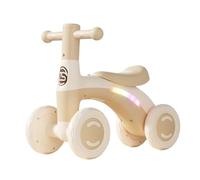 Cochecito oscilante, Wiggle Car Ride on Toys Bicicleta de Equilibrio 4 Ruedas con Luces Musicales Sin Pedal, Juguetes for Interior y Exterior Tarjeta oscilante(Brown)