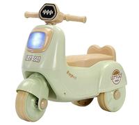Cochecito oscilante, Wiggle Coche Móvil de Juguete Moto con Luces Música for niños Dibujos Animados Color a Juego Tarjeta Columpio for(Grn)