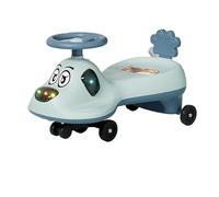 Cochecito oscilante, Wiggle España Car Música Luz Antivuelco Coches oscilantes Rueda Flash silenciosa A Partir de 2 años Tarjeta oscilante(BLU,Normal Wheel)