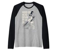 Cochecito Papá Vida Paternidad Orgullo Active Parenting Vibes Camiseta Manga Raglan