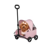 Cochecito para gatos - Transportador para mascotas, portamascotas ventilado al aire libre 7 kg, para centro comercial parque playa, paseos y visitas veterinarias
