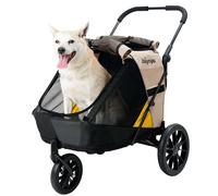 Cochecito para mascotas 3 en 1, remolque para bicicleta, jaula para perros / caja de transporte para perros