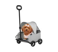Cochecito para mascotas | Cochecito para mascotas plegable - Transportador ventilado de hasta 7 kg de animales para aventuras al aire libre, caminar, patio, parque, centro comercial