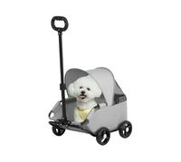 Cochecito para mascotas - Cochecito plegable para mascotas, transportador al aire libre, cachorros, animales, suministros para viajes, caminar, parque, playa, centro comercial, visitas al