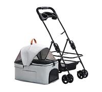 Cochecito para mascotas Cochecitos para perros pequeños y medianos Cochecito premium Cochecitos para perros y gatos Cochecitos para mascotas con portavasos desmontable Cochecito ligero Transpirable