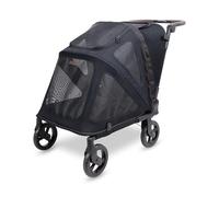 Cochecito para mascotas plegable plano PF - Negro - Mediano