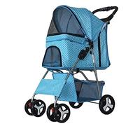 Cochecito para mascotas todo terreno para perros y gatos, cochecito clásico para perros para aventuras cómodas al aire libre