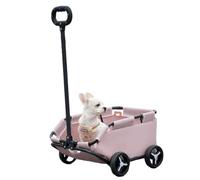 Cochecito para Perros Buggy de Cochecito de Perros Ligero para Pequeñas Mascotas, Plegable de Un Solo Clic Cochecito Perro para Caminar, Trotar, Silla de Paseo Portátil Al Aire Libre con Mango
