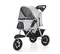 Cochecito para perros Cochecito para perros 3 ruedas Cochecito para mascotas Cochecito para perros Cochecito para perros medianos y pequeños con ruedas grandes Cochecito plegable para perros con por