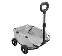 Cochecito para Perros con Ruedas para Gatos, Transportadores para Perros de Carga de 15.43 Libras con Asa, Cinturón de Seguridad, Ventilación, Entrada de 45 Grados, Marco de (Grey)