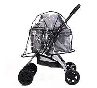 Cochecito para Perros, Funda para Cochecito para Perros, Funda para Lluvia para Cochecito para Mascotas, Funda Transparente Impermeable Plegable para