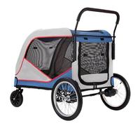 Cochecito para Perros Large Pet Stroller, Large Dog Stroller, Outdoor Trolley, Large Dog Stroller, Dog Pull Cart, Foldable Cochecito para Mascotas(G,A)