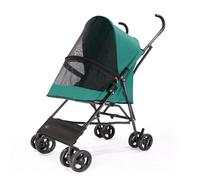 Cochecito Perro El cochecito for mascotas es liviano, plegable, se puede plegar al salir, cochecito for perros pequeños de pie Carrito Perro Mediano(Green)