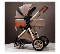 Cochecito plegable compacto Cochecito de lujo Cochecito de bebé recién nacido for niños niñas, Cochecitos de cochecito de paisaje alto Cochecito de bebé plegable Muelles antichoque Cochecito de bebé d