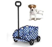 Cochecito plegable para mascotas para perros y gatos pequeños, transportador de viaje ligero para un uso cómodo y fácil, diseño compacto para criar mascotas sobre la marcha