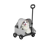 Cochecito plegable para perros - Carrito de viaje para mascotas | Gatito Cachorro Animal Especie, Park Beach Centro Comercial Visitas al veterinario, transportistas al aire libre para un viaje cómodo