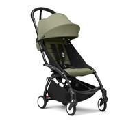 Cochecito Stokke YOYO3 a partir de 6 meses - Incluye chasis negro/cojín de asiento Olive + dosel - Se pliega y despliega en un instante - Ligero y compacto - Compatible con equipaje de mano