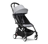 Cochecito Stokke YOYO3 a partir de 6 meses - Incluye chasis negro/cojín de asiento Stone + dosel - Se pliega y despliega en un instante - Ligero y compacto - Compatible con equipaje de mano