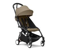 Cochecito Stokke YOYO3 a partir de 6 meses - Incluye chasis negro/cojín de asiento Toffee + dosel - Se pliega y despliega en un instante - Ligero y compacto - Compatible con equipaje de mano