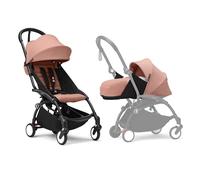 Cochecito YOYO3 de Stokke con Pack para Recién Nacido: Incluye chasis en negro, pack color 6+ para YOYO (Ginger) y pack para recién nacidos 0+ (Ginger)