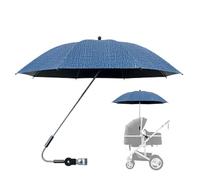 Cochecitos De Bebé Paraguas Ajustable 360° | Paraguas Con Clip Para Cochecito | Paraguas Para Cochecito SPF 50+, Protector Solar Con Abrazadera Para Silla De Bicicleta Con Carrito