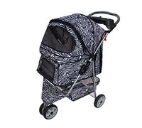 Cochecitos para mascotas para perros medianos Cochecito de viaje para mascotas, plegable, único, para gatos, perros, cochecito, carrito para cachorros, transportador para perros, marco de tubo de ac