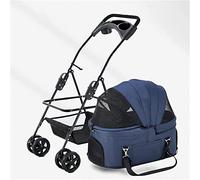 Cochecitos para mascotas para perros pequeños, medianos y premium, cochecito para perros, cochecitos ligeros y desmontables para mascotas, cochecito de paseo para gatos con entrada sin cremallera y
