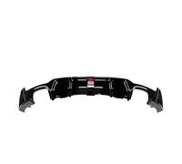 CocheParachoques Trasero Difusor para Serie 4 para F32 F33 F36 Sport 2014-2020 para Difusor De Parachoques Trasero Cubierta Alerón con Luz(Glossy Black-C)
