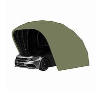 Cochera de Acero Inoxidable, Refugio para Autos, toldo para Autos, Garaje para Autos, cobertizo Autos, casa Autos, estacionamiento Autos, Plegable, retráctil, L5.5m*W 2.5m*H 2.3m,Verde