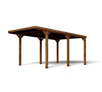 Cochera de madera cerland victor para 1 coche 322 x 252 x 511 cm y 14.8 m²
