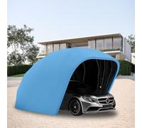 Cochera móvil resistente, toldo retráctil plegable para coche, refugio semiautomático duradero para protección contra todo tipo de clima