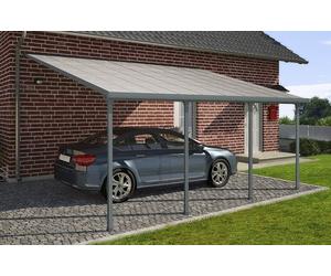 Cochera para automóvil de aluminio Feria Palram - Canopia 3 x 6,1 m gris