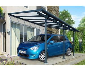 Cochera para automóvil de aluminio Sierra Palram - Canopia 3 x 4,35 m gris